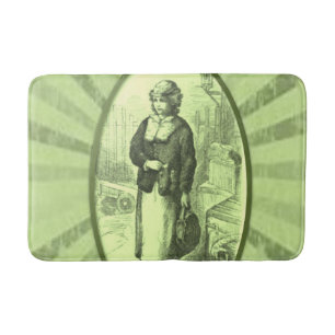 vintage bathroom bathmat