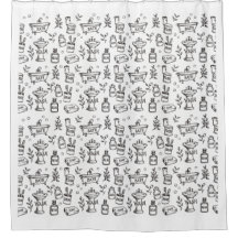 Vintage Bathroom Decor - White/Black
