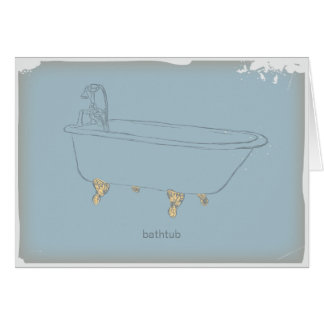 Vintage Bathtub Cards