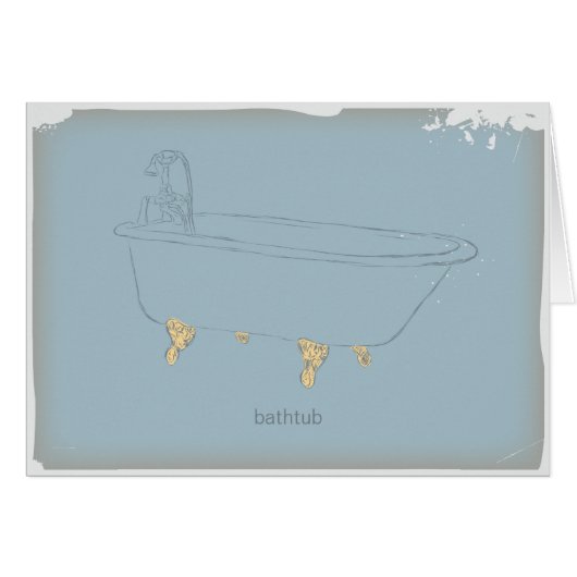 Vintage Bathtub Cards (Front Horizontal)