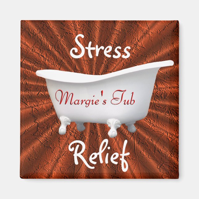 Vintage Bathtub-customize Magnet (Front)