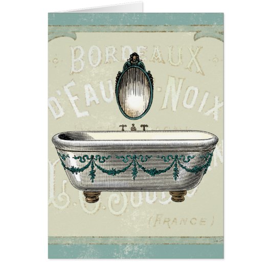 Vintage Bathtub with Mirror (Front)