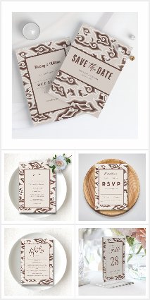 Vintage Batik Wedding Suite: Elegance & Charm