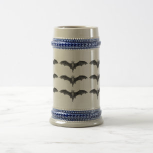 Vintage Bats Traditional German Beer Stein Mug
