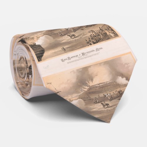 Vintage Battle of Bunker Hill Illustration 1875 Neck Tie