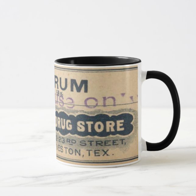 Vintage Bay Rum Label Mug Ad (Right)