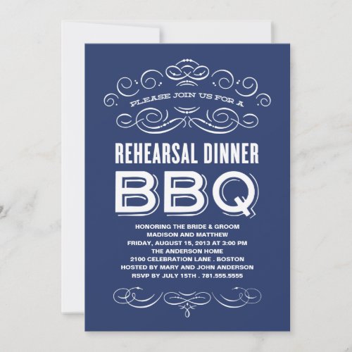 VINTAGE BBQ | REHEARSAL DINNER BBQ CUSTOM INVITE
