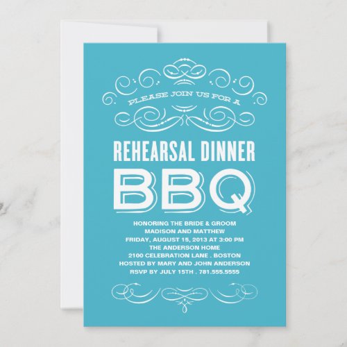 VINTAGE BBQ | REHEARSAL DINNER BBQ ANNOUNCEMENTS