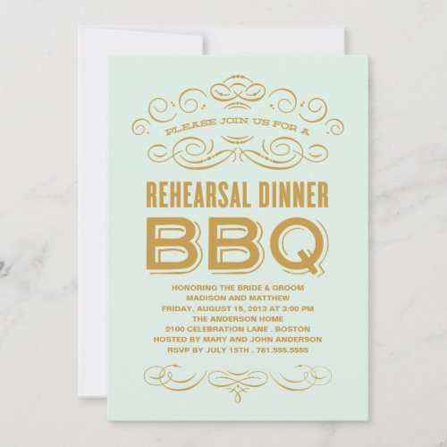 VINTAGE BBQ | REHEARSAL DINNER BBQ INVITE