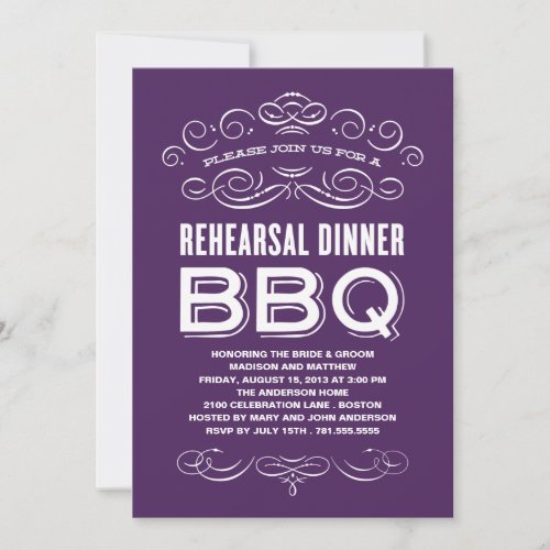 VINTAGE BBQ | REHEARSAL DINNER BBQ INVITE