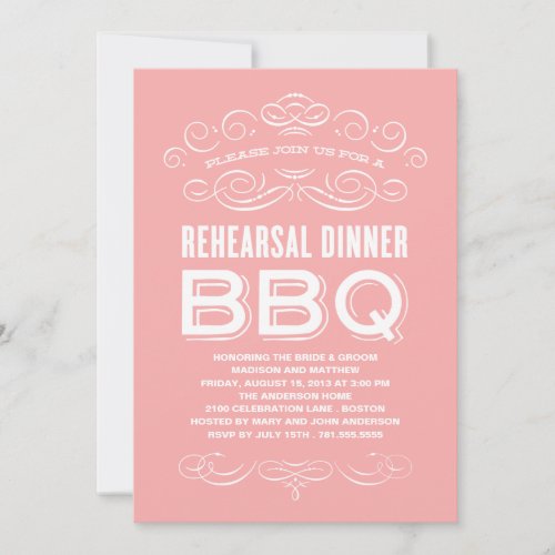VINTAGE BBQ | REHEARSAL DINNER BBQ CUSTOM INVITE