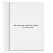 Vintage - Be Careful on That High Horse, (Inside (Right))