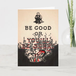 Vintage "Be Good" Devil Customizable Card