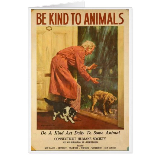 Vintage - Be Kind to Animals Every Day, (Front)