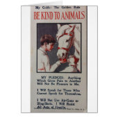 Vintage - Be Kind to Animals Pledge, (Front)