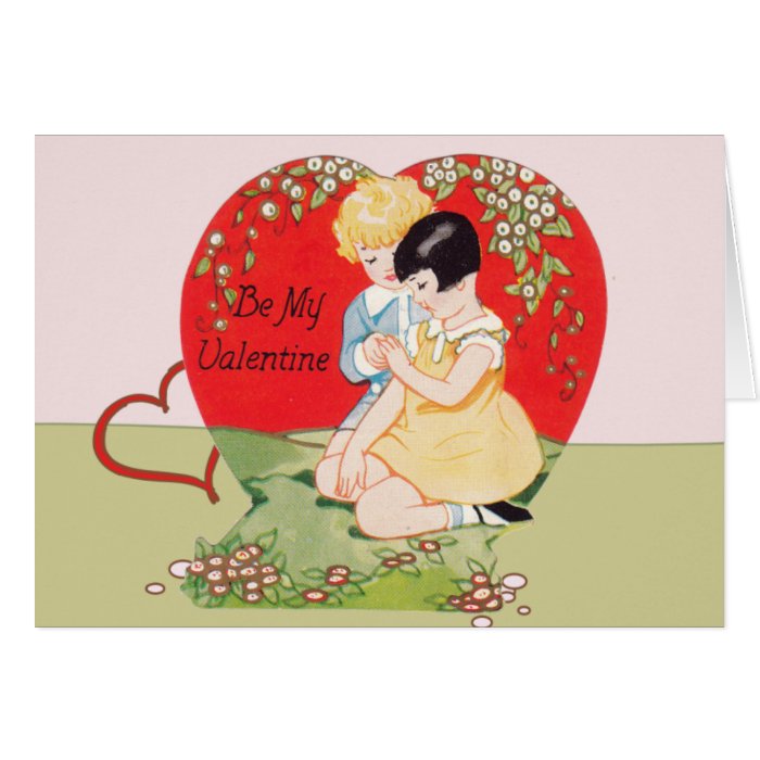 Vintage be my Valentine Card