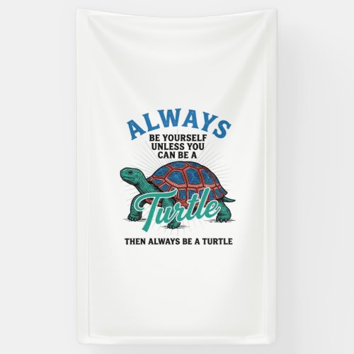 Vintage Be Yourself Turtle Shirt Design_1 Banner