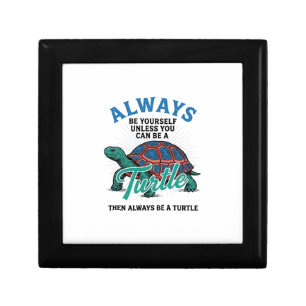Vintage Be Yourself Turtle Shirt Design_1 Gift Box