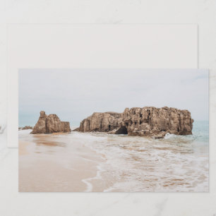 Vintage beach aesthetic scrapbook paper