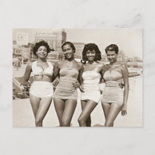 Vintage Beach Beauties Postcard