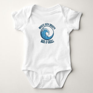 Vintage Beach Bum Brad Bar and Grill Baby Bodysuit