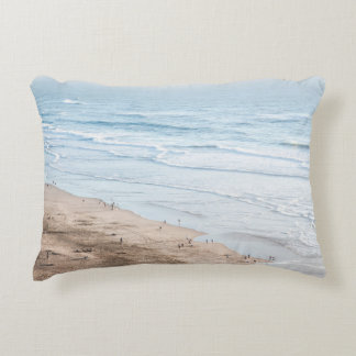 VINTAGE BEACH PHOTO ACCENT PILLOW