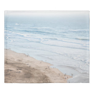 VINTAGE BEACH PHOTO DUVET COVER