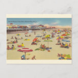 Vintage Beach Scene Ocean City Nj Postcard at Zazzle