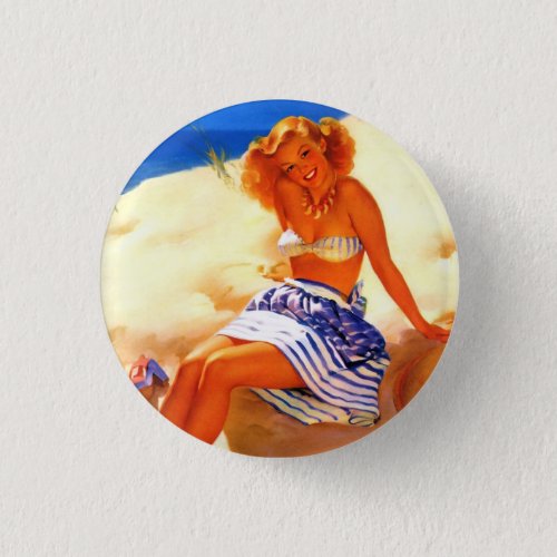 Vintage Beach Summer Pin up Girl