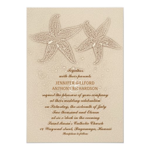 Beach Vintage Wedding Invitations 5