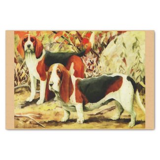 Vintage Beagle and basset 