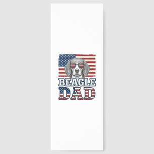 Vintage Beagle Dad Patriotic Dog Shirt Design_1 Bookmarks