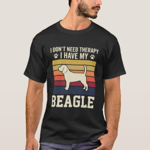 Vintage Beagle Dog Therapy Retro T-Shirt