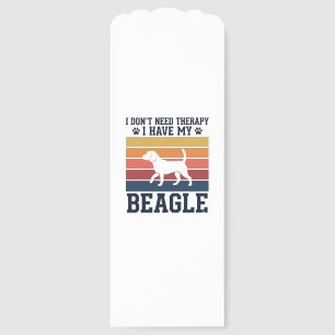 Vintage Beagle Dog Therapy Shirt Design_1 Bookmarks
