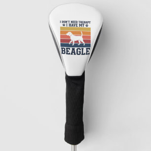Vintage Beagle Dog Therapy Shirt Design_1 Golf Head Cover