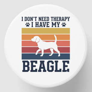 Vintage Beagle Dog Therapy Shirt Design_1 Mini Candle Favors