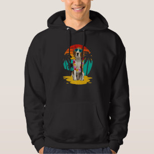 Vintage Beagle Wearing Sunglasses Hawaii Summer Hoodie