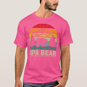 Vintage Bear Animal Lover Retro Opa Bear Camping T-Shirt