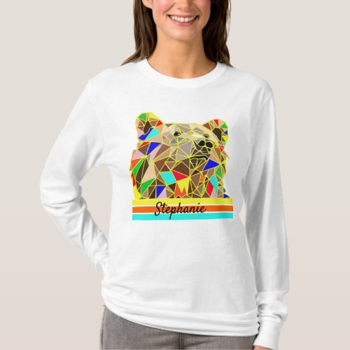 Vintage Bear Grizzly Custom name T_Shirt