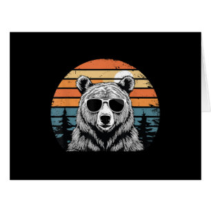 Vintage Bear with Sunglasses Cards