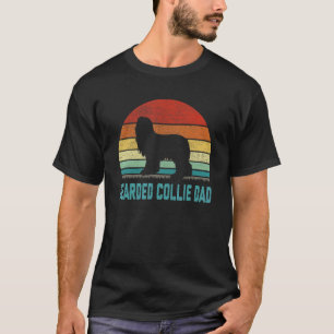 Vintage Bearded Collie Dad Dog T-Shirt