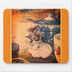 Vintage Beatrix Potter Mice Tailor of Gloucester Mouse Pad