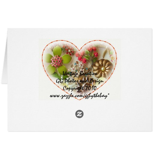 Vintage Beauties Card (Back Horizontal)