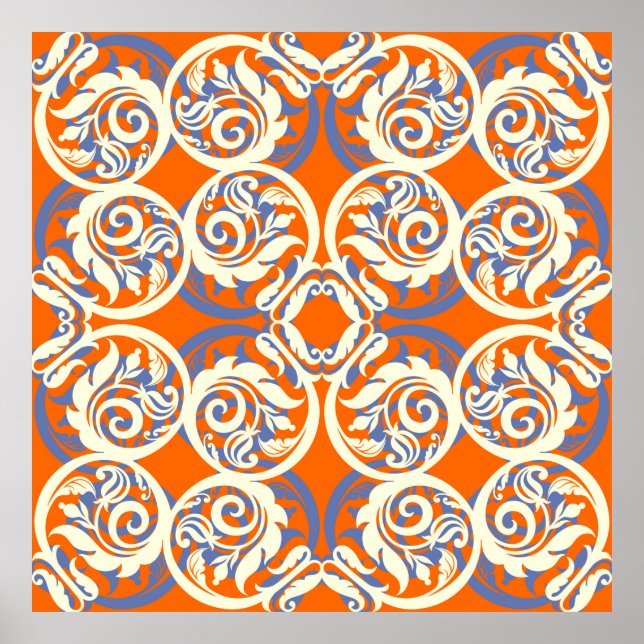 Vintage beautiful background poster (Front)