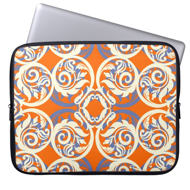 Vintage beautiful background, seamless pattern, lu laptop sleeve (Front)