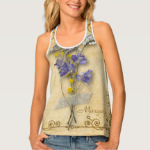 Vintage Beautiful Beige Dried Flowers with Name