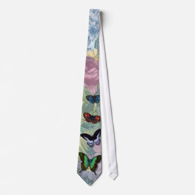 Vintage "Beautiful Butterflies" Tie (Front)