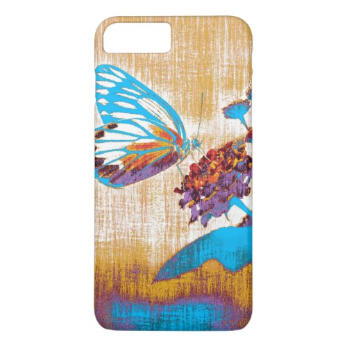 Vintage Beautiful Butterfly on flower iPhone 8 Plus7 Plus Case