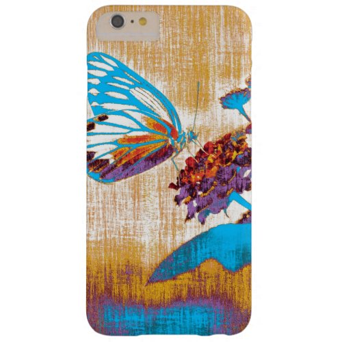 Vintage Beautiful Butterfly on flower Barely There iPhone 6 Plus Case