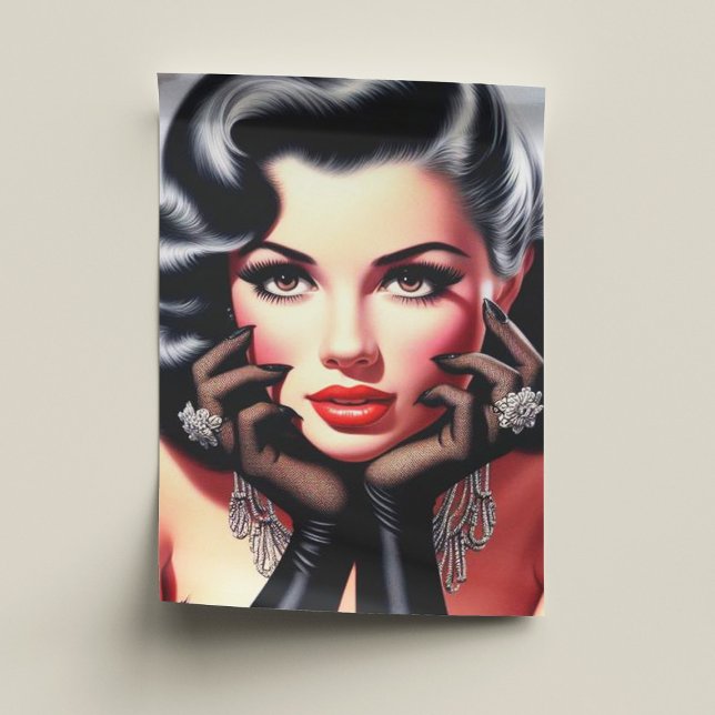 Vintage Beautiful Girl Portrait Tissue Paper (Creator Uploaded)